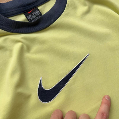 1990s Nike T Shirt Yellow M