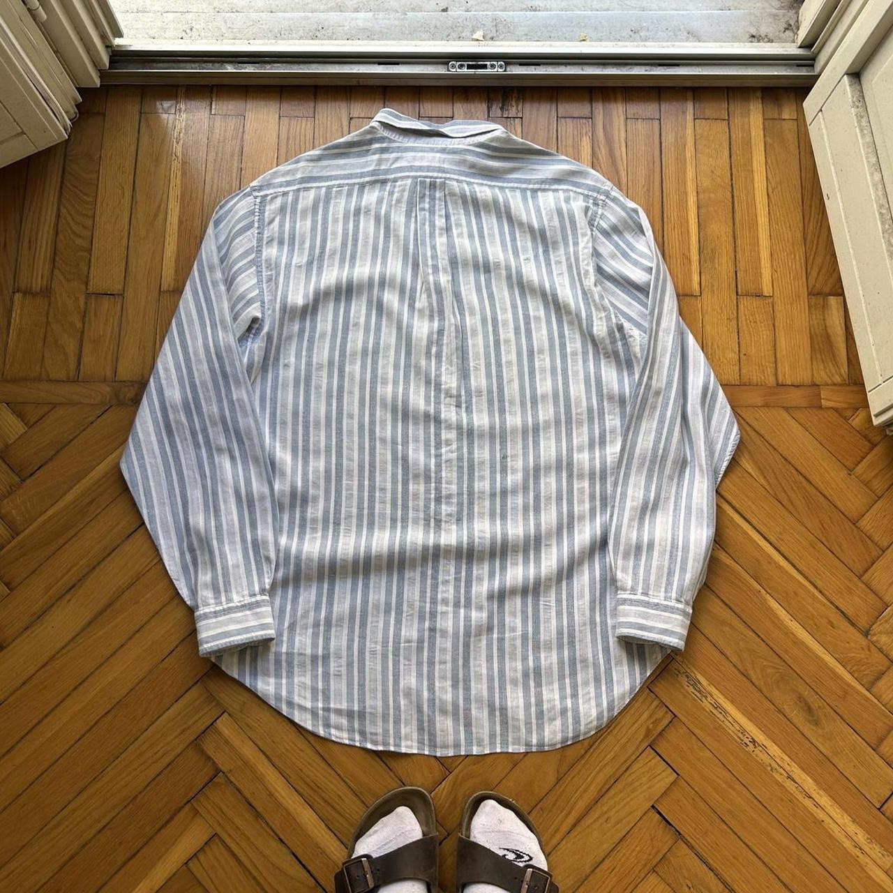1980s Emporio Armani Striped Shirt L