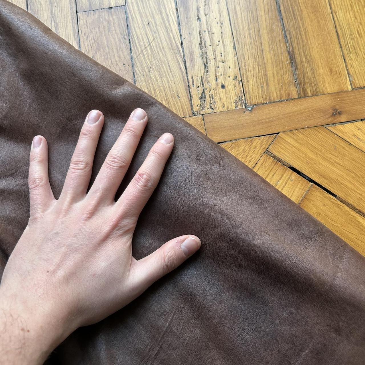 1990s Chevignon Leather Jacket Brown XXL