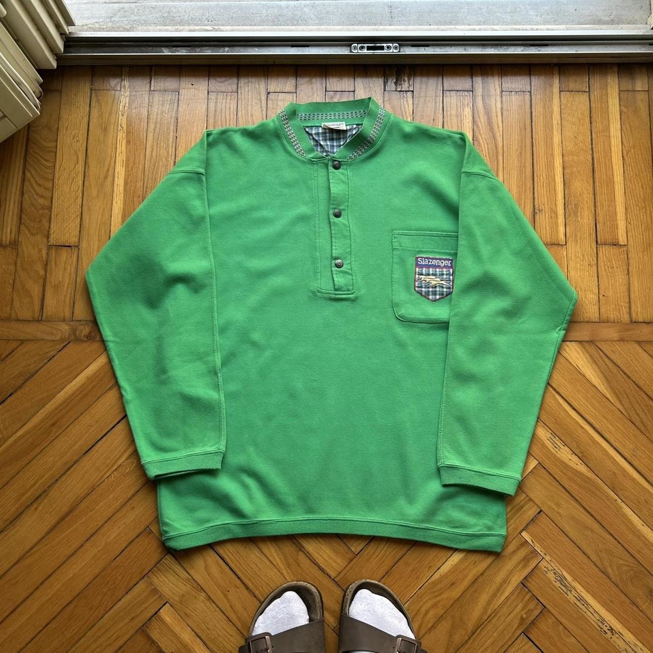 1980s Slazenger Sweatshirt Green M