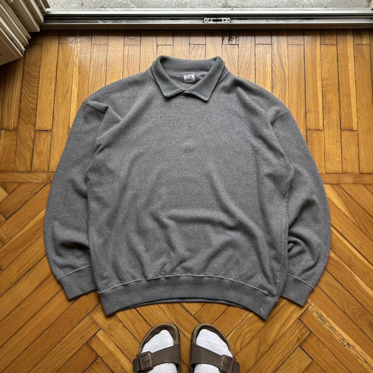 1980s CP Company Knitted Jumper Grey XL