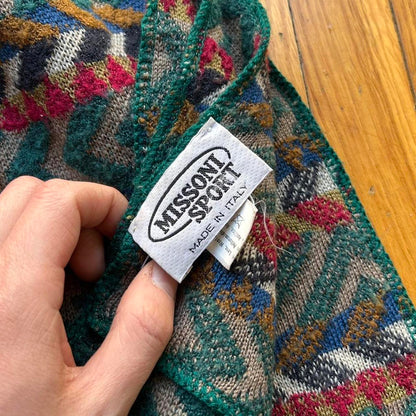 1990s Missoni Sport Knitted Scarf OS