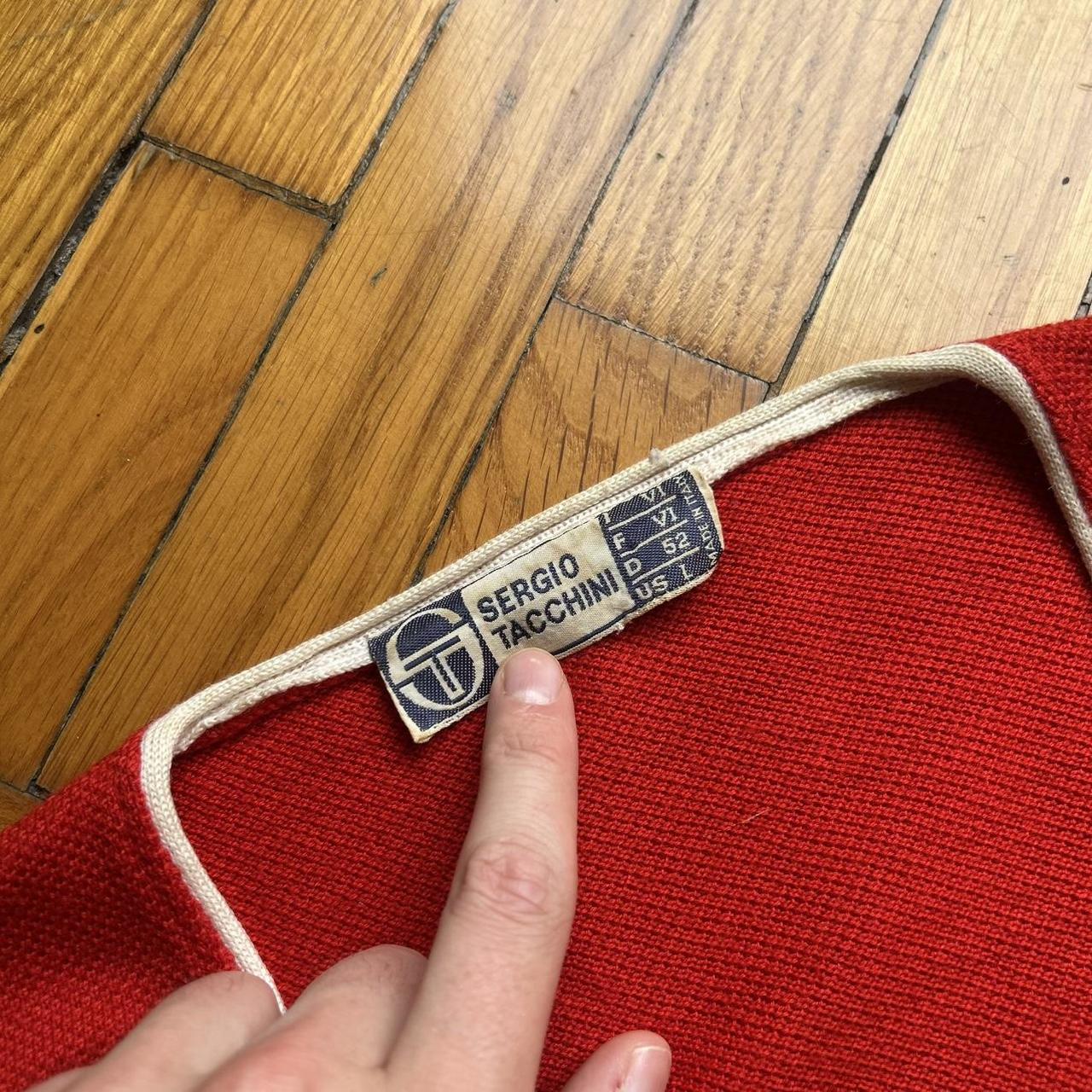1980s Sergio Tacchini Knitted Vest Red S
