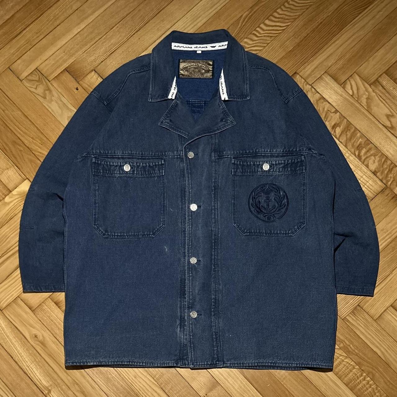 1990s Armani Jeans Denim Jacket L
