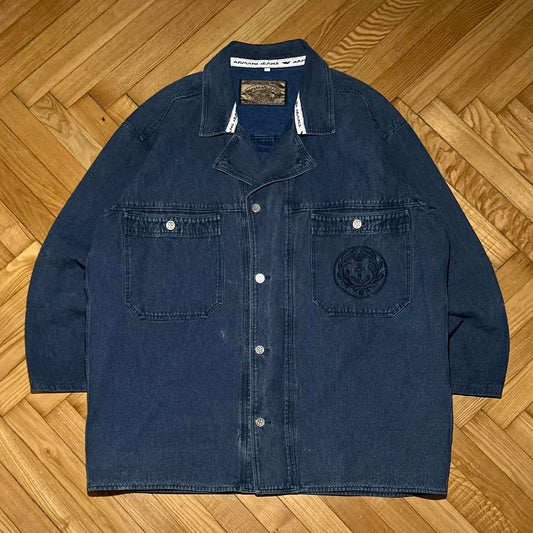 1990s Armani Jeans Denim Jacket L