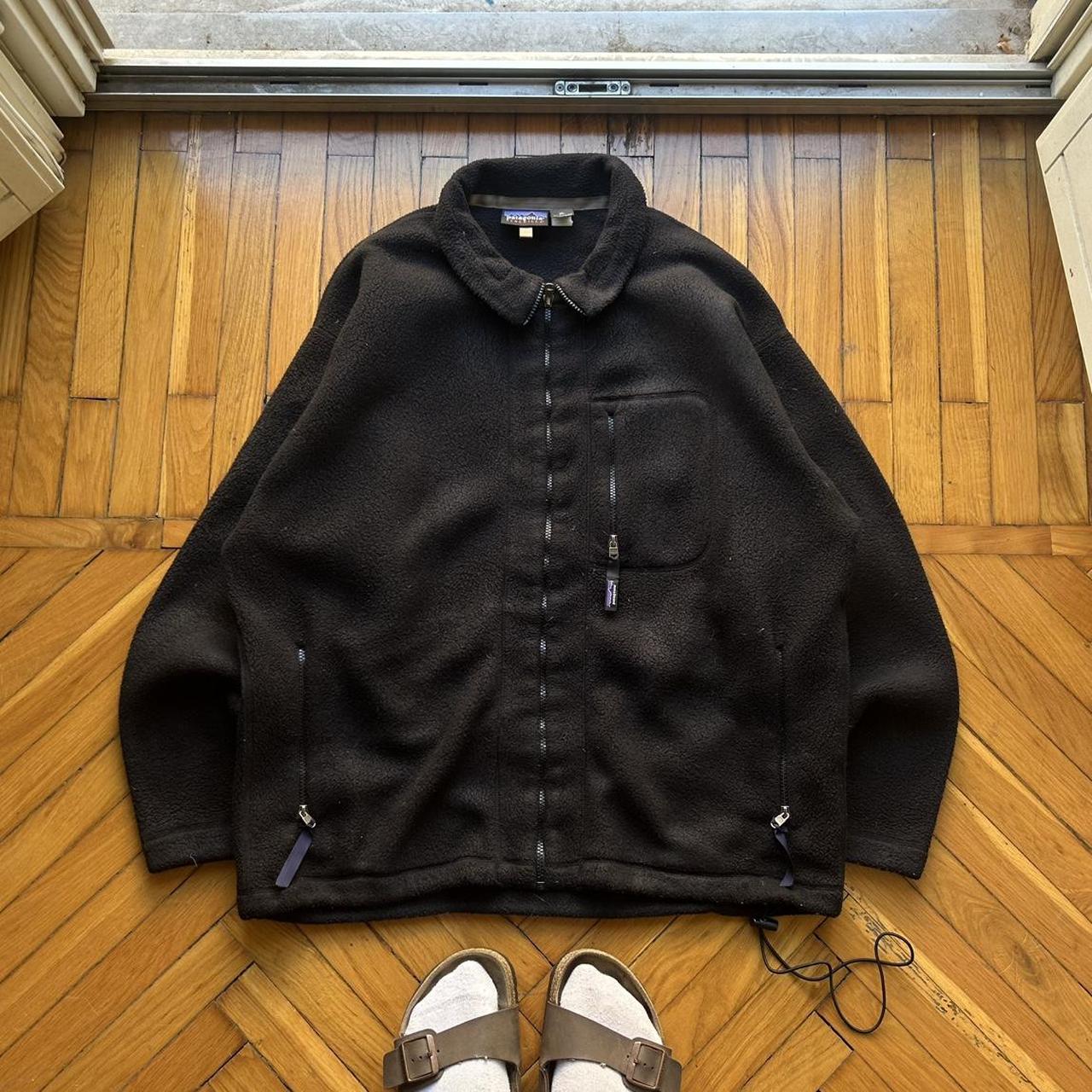 1990s Patagonia Synchilla Fleece Jacket Black XL