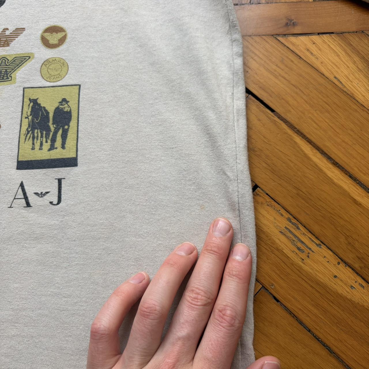 1990s Armani Jeans 10 Year Anniversary T Shirt L