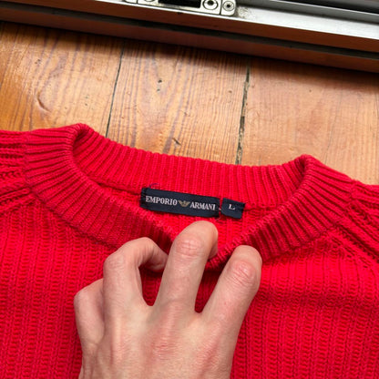1980s Emporio Armani GA21 Knitted Jumper L