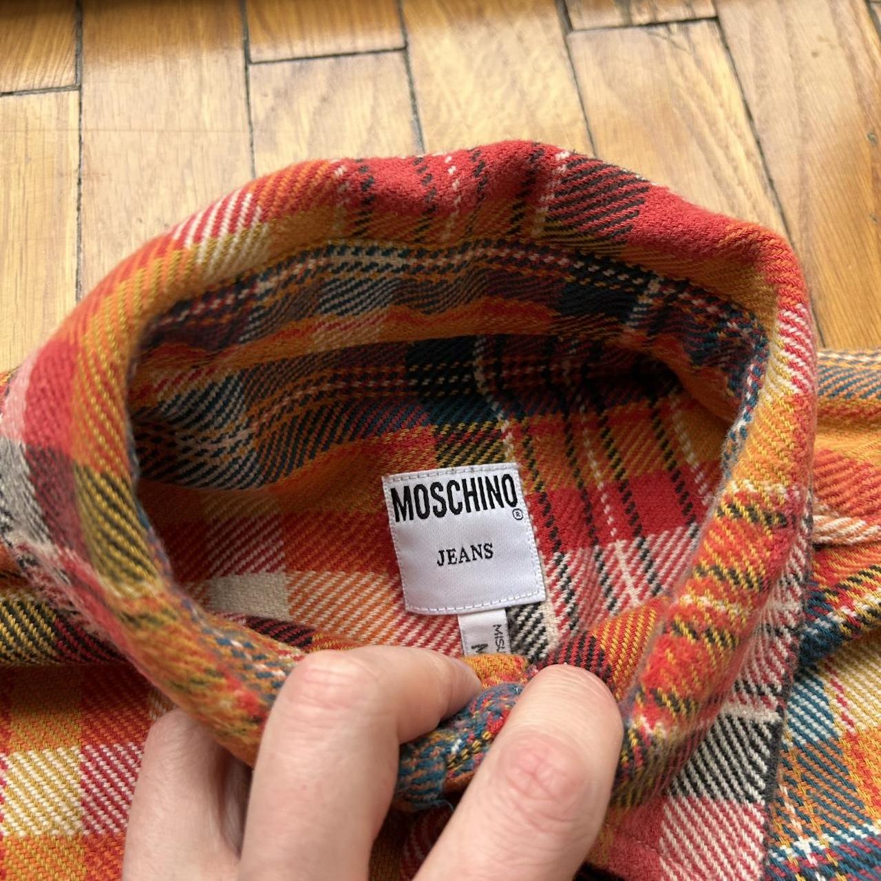 1990s Moschino Checked Flannel Shirt L