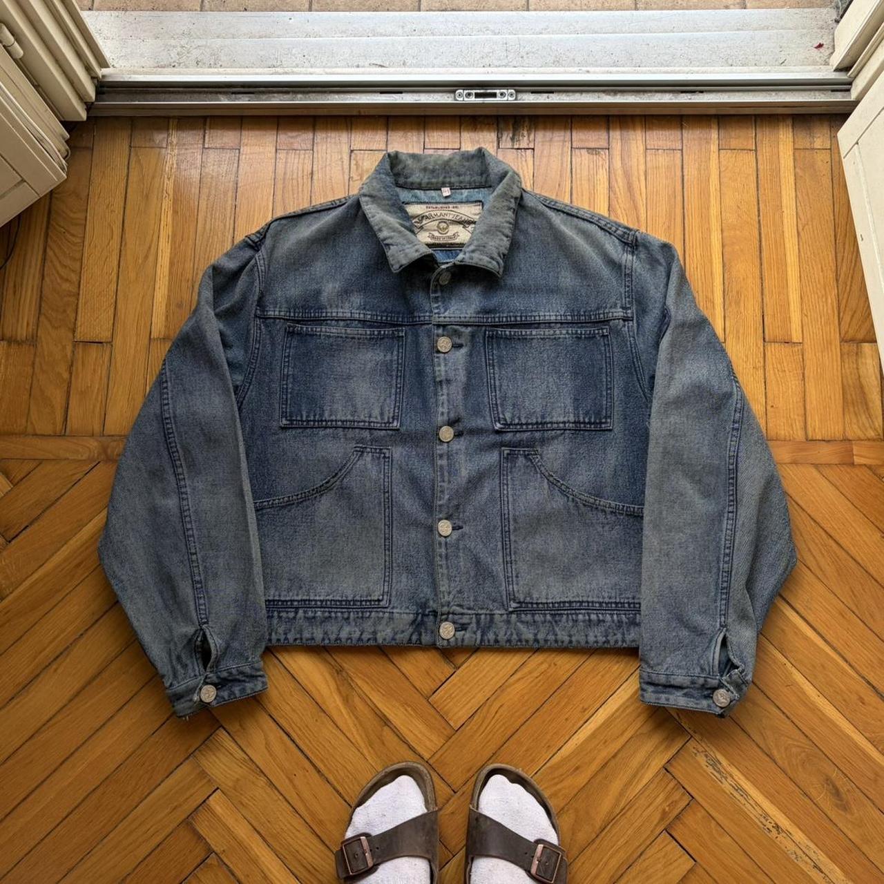 1980s Armani Jeans Mariner Denim Jacket L
