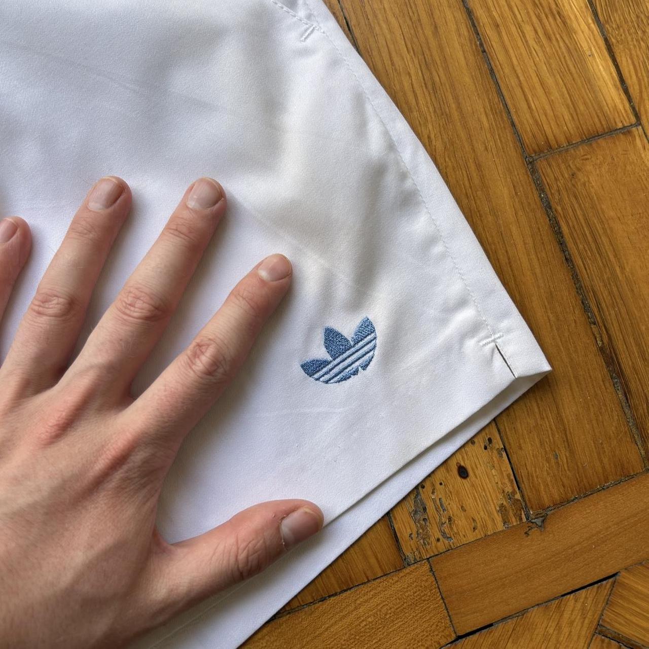 1980s Adidas Originals Tennis Shorts White 34W