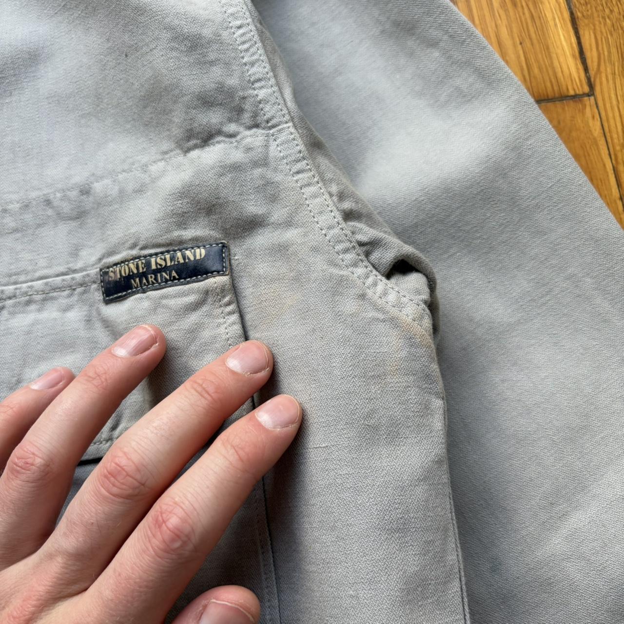 S/S 1996 Stone Island Marina Linen & Cotton Shirt M