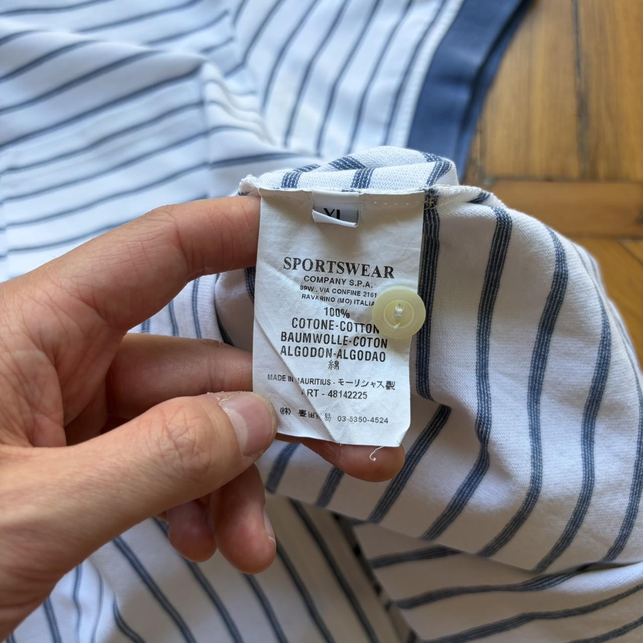 S/S 2008 Stone Island Denims Striped Polo Shirt M