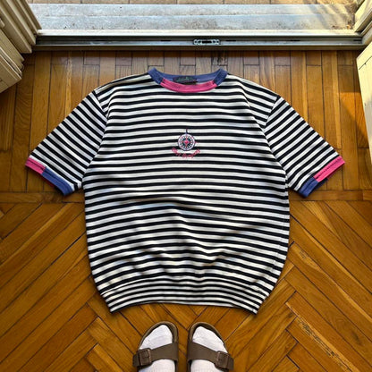1990s Best Company SS Striped Sweatshirt XL