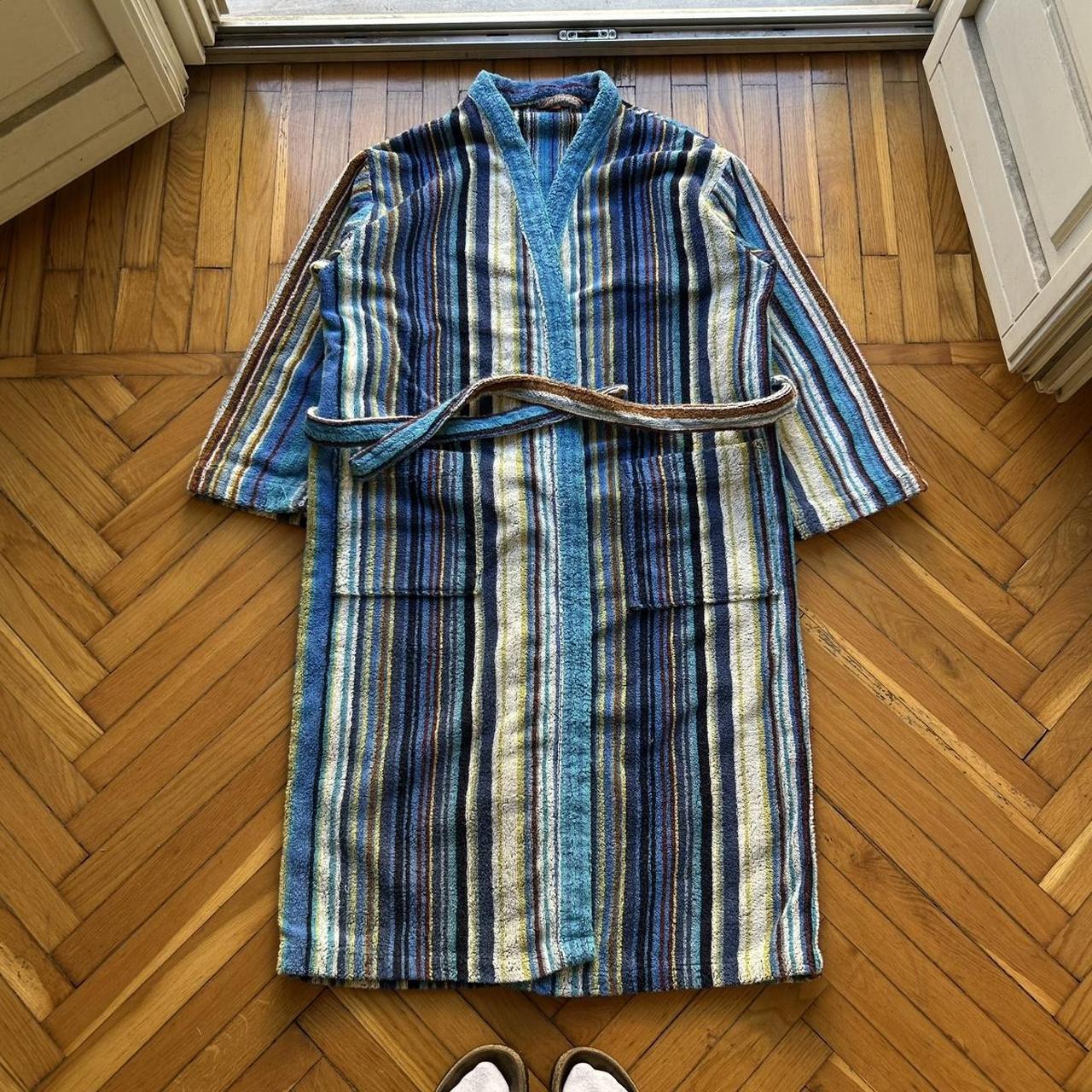 1990s Missoni Striped Dressing Gown L