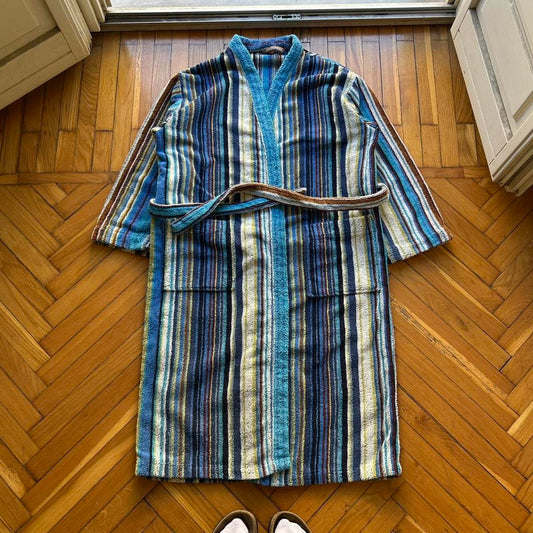 1990s Missoni Striped Dressing Gown L