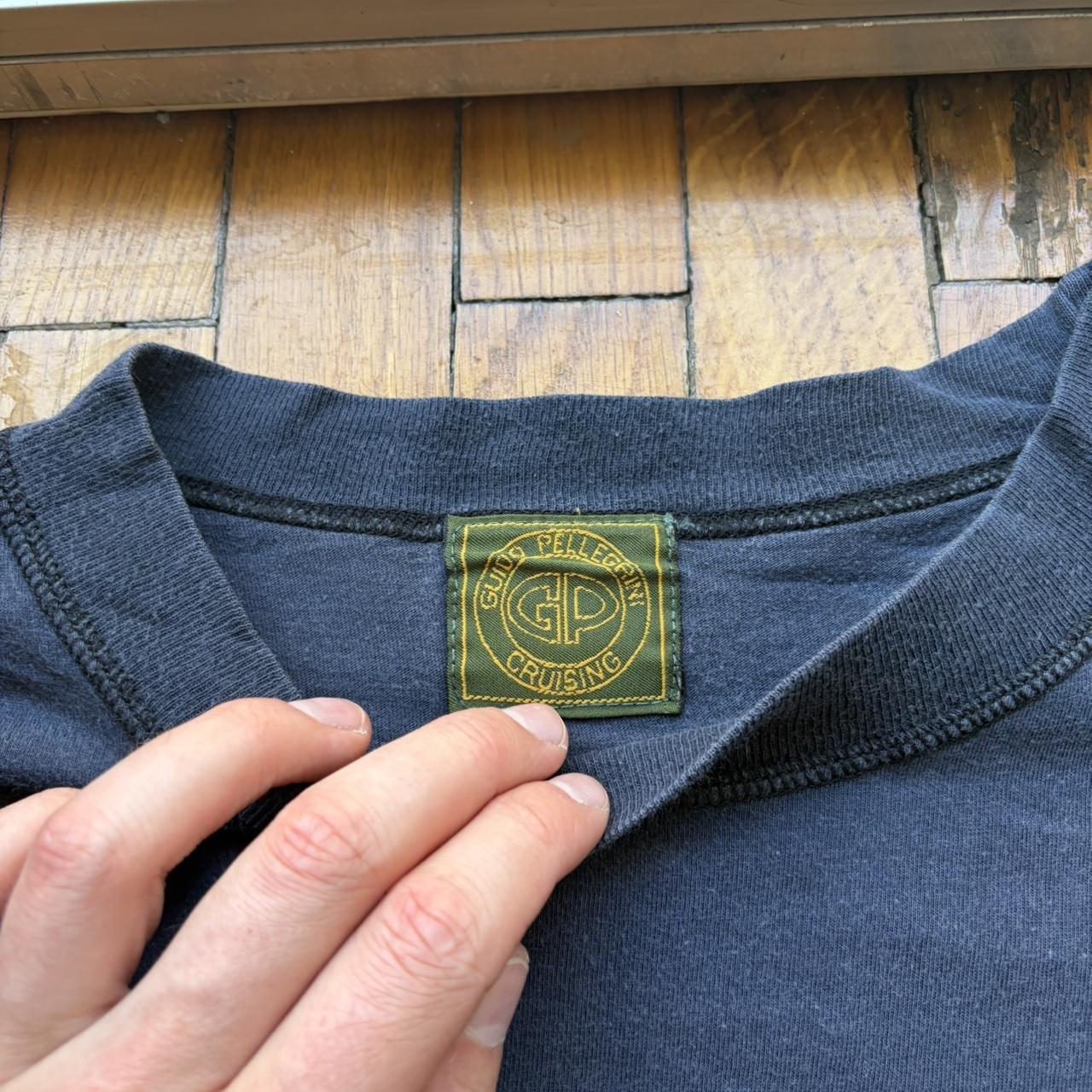 1990s Guido Pellegrini LS T Shirt Navy S