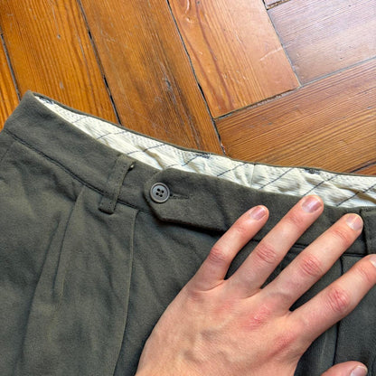 1990s Emporio Armani Trousers Khaki 30W 28L