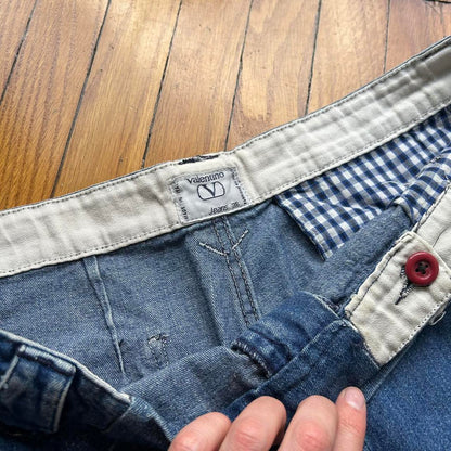1990s Valentino Denim Shorts Blue 40W