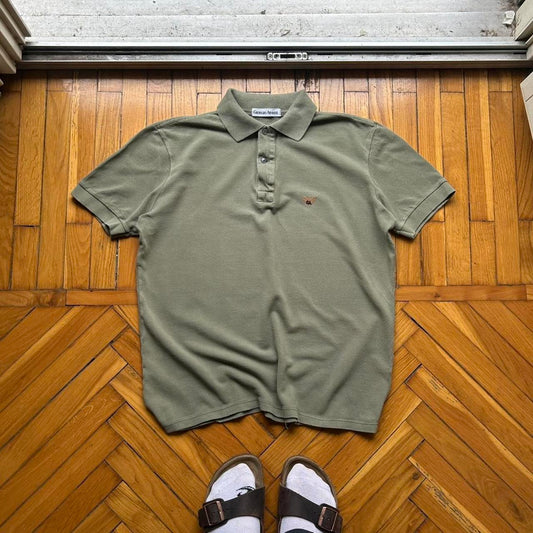 1980s Giorgio Armani Polo Shirt Khaki M