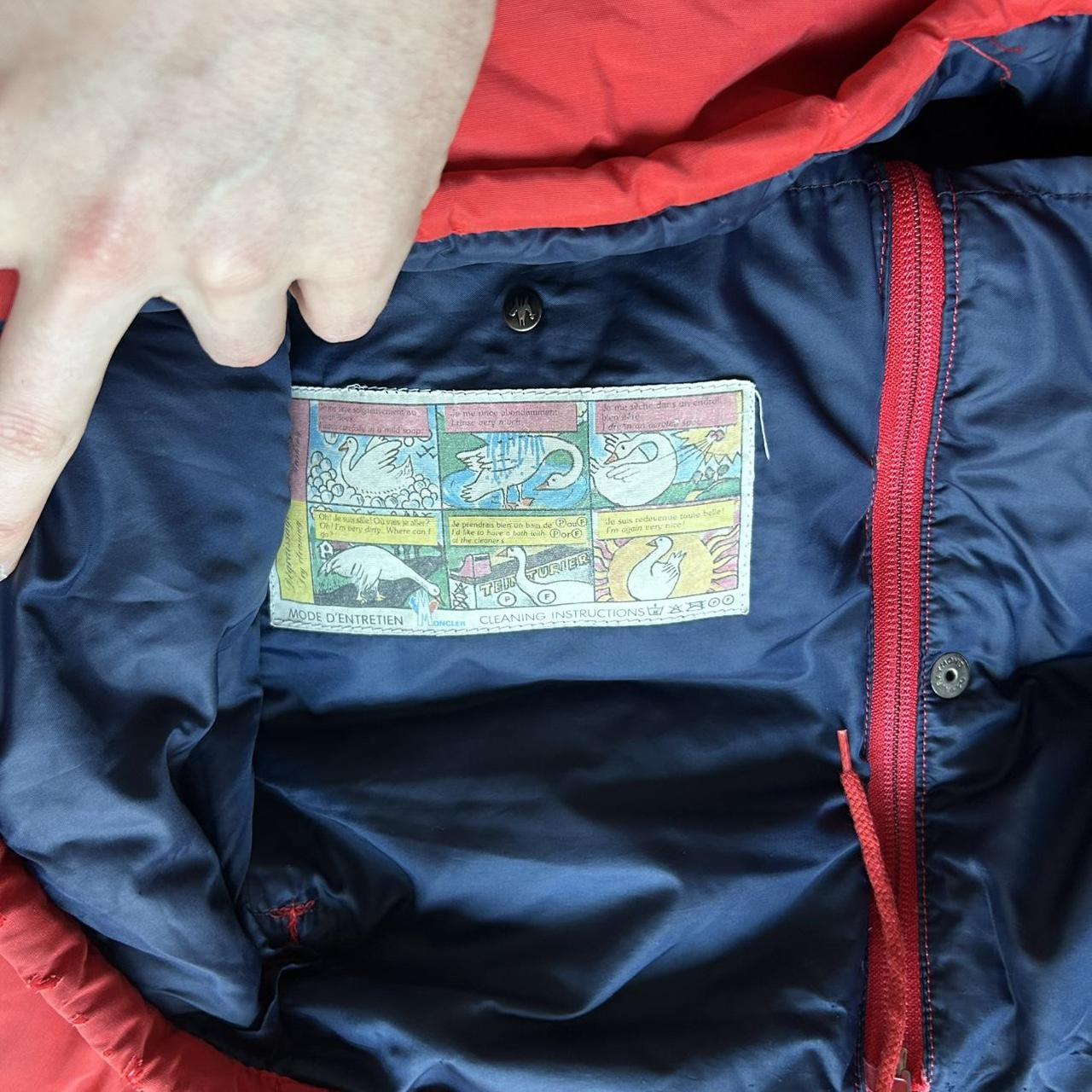 1980s Moncler Grenoble Down Jacket Red L