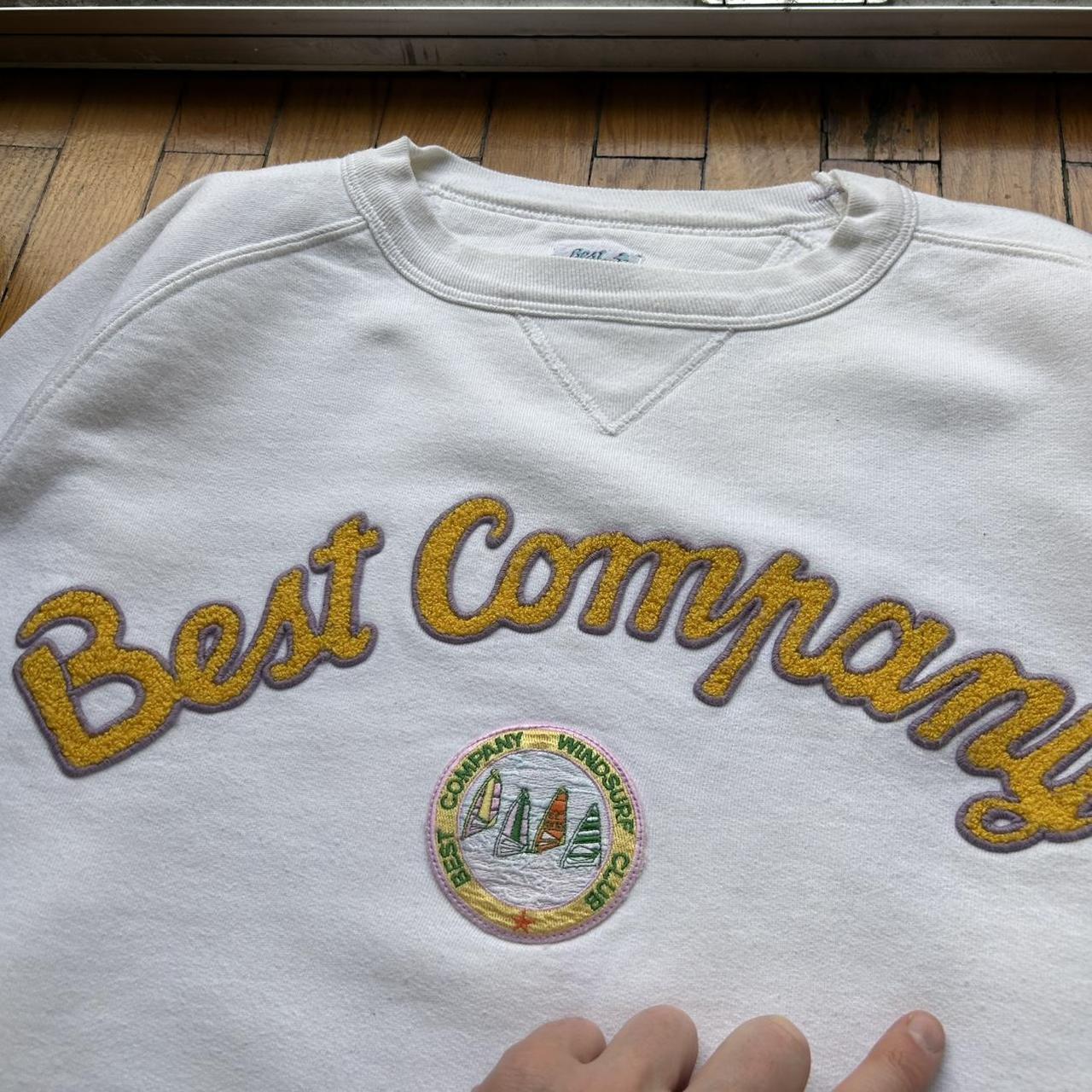 1980s Best Company Sweatshirt White L