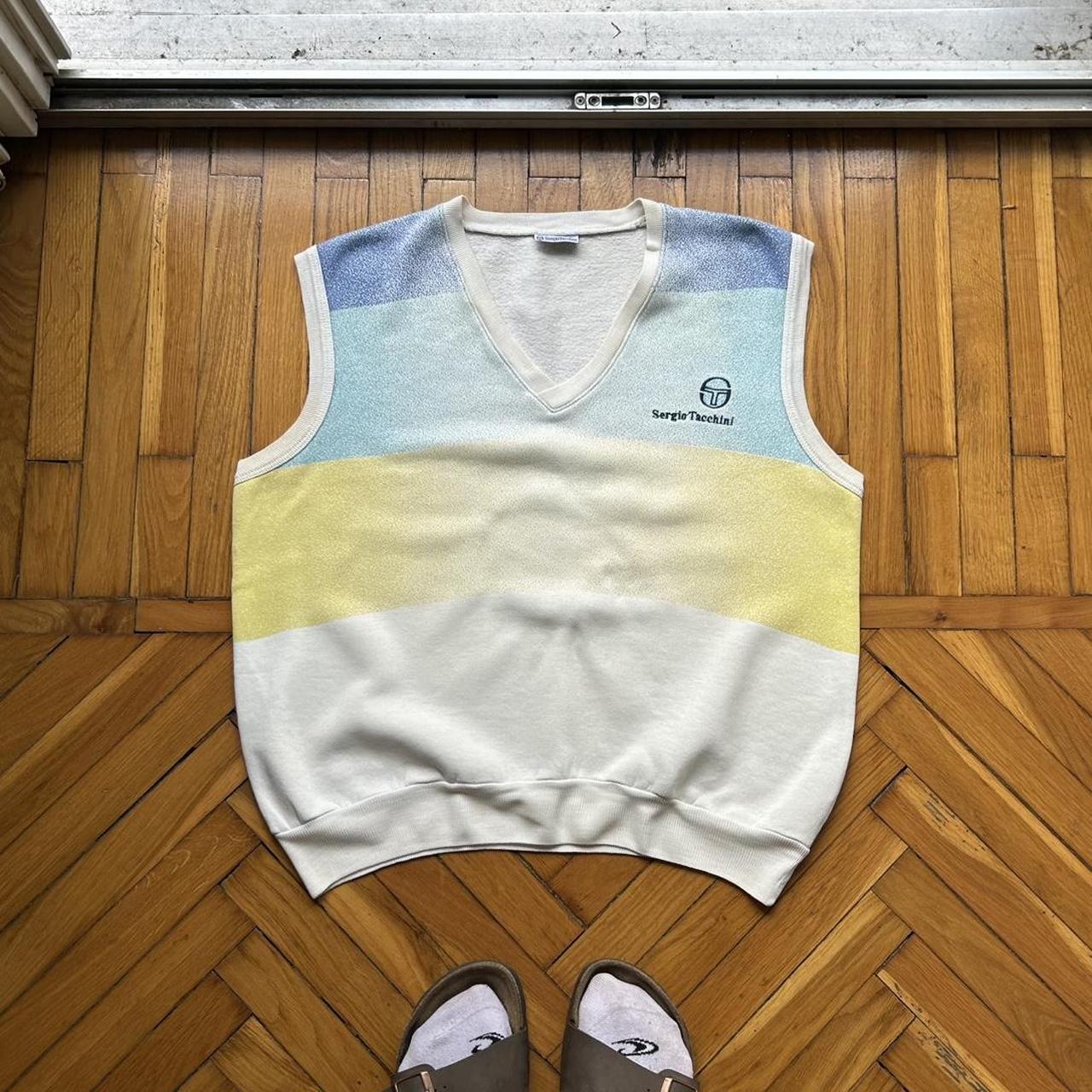 1990s Sergio Tacchini Sweater Vest S
