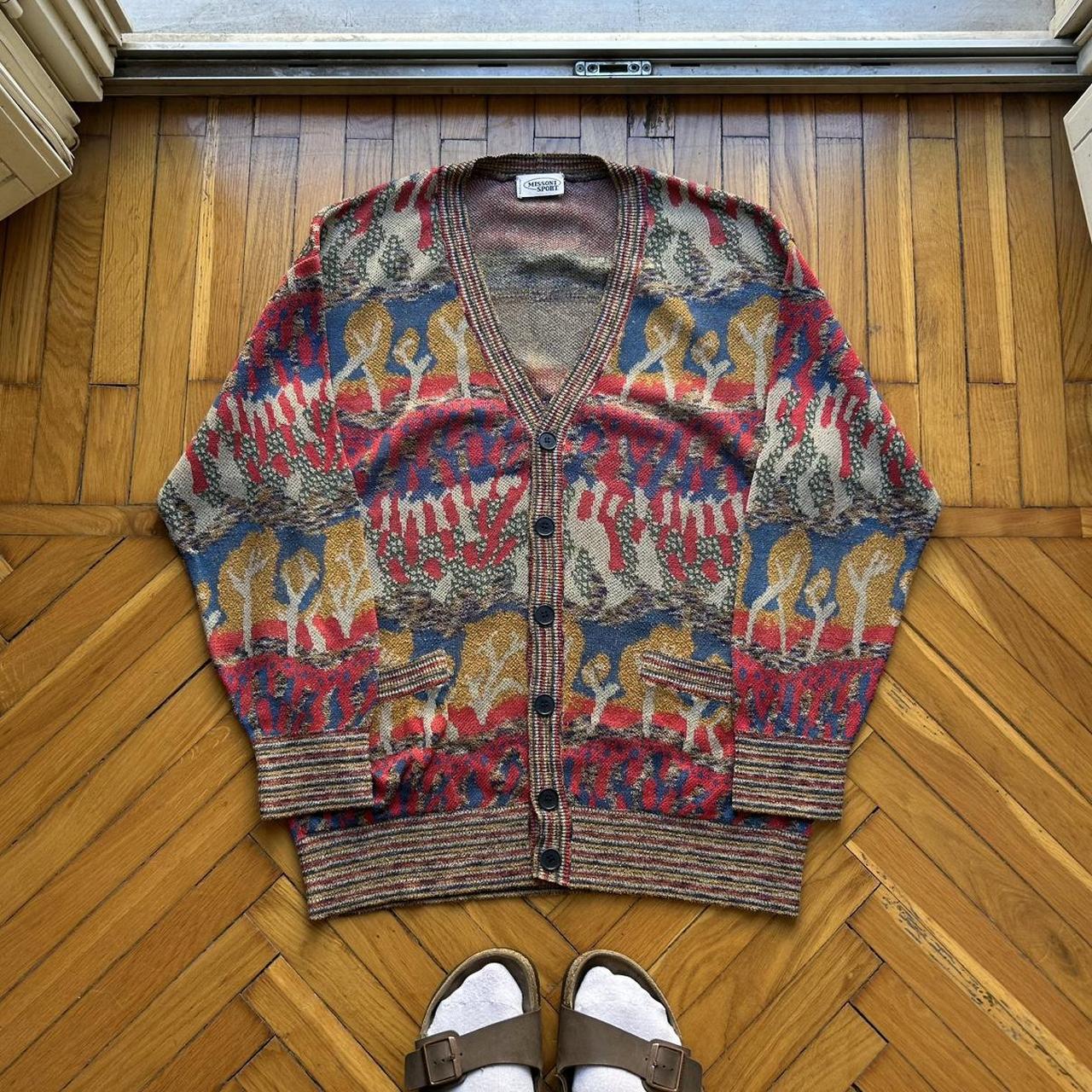 1990s Missoni Sport Knitted Cardigan L
