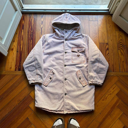 1980s Giorgio Armani Denim Coat Pink M