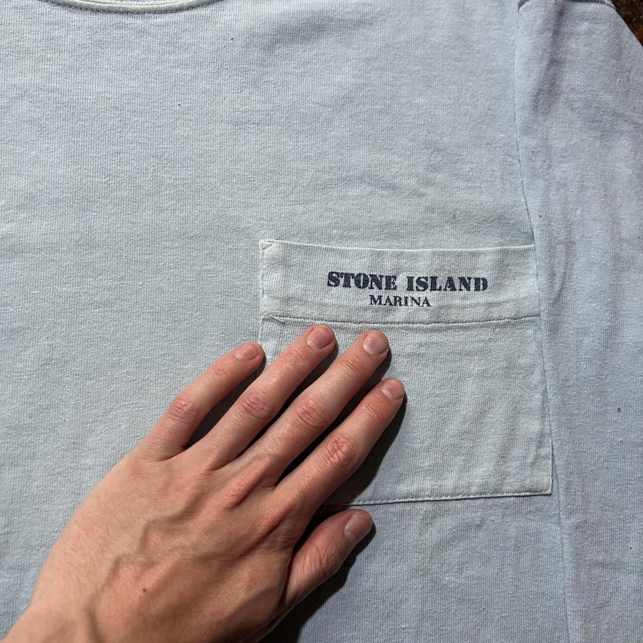 S/S 1983 Stone Island Marina LS Tee Baby Blue M