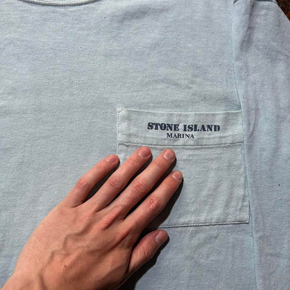 S/S 1983 Stone Island Marina LS Tee Baby Blue M