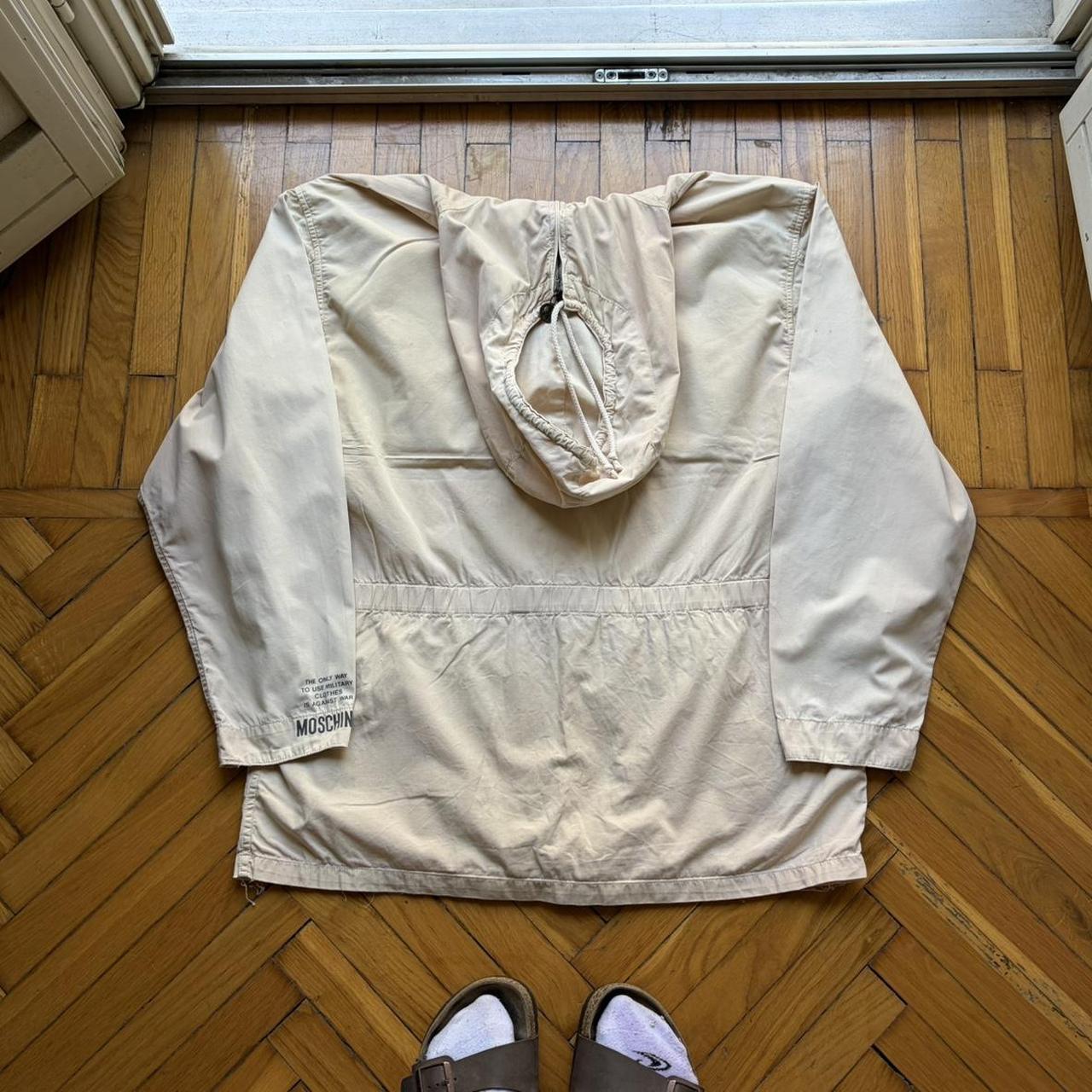 1990s Moschino Parka Jacket Cream L
