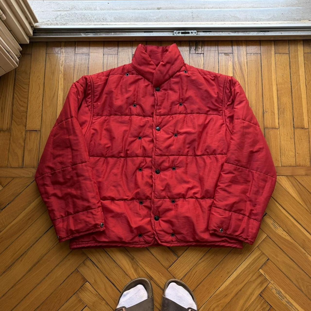 1990s Stone Island Puffer Jacket Liner Red S
