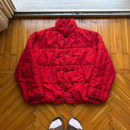1990s Stone Island Puffer Jacket Liner Red S