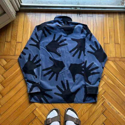 1990s Moschino 'Touched By' Corduroy Shirt M