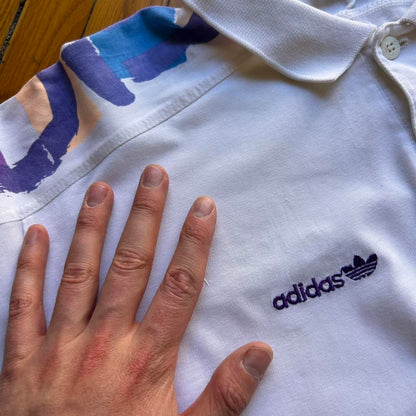 1990s Adidas Originals Stefan Edberg Polo Shirt M