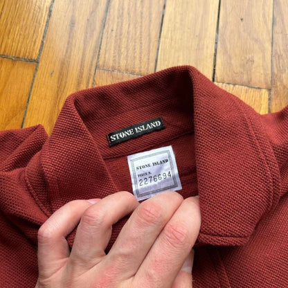 1990s Stone Island Shirt Red XL