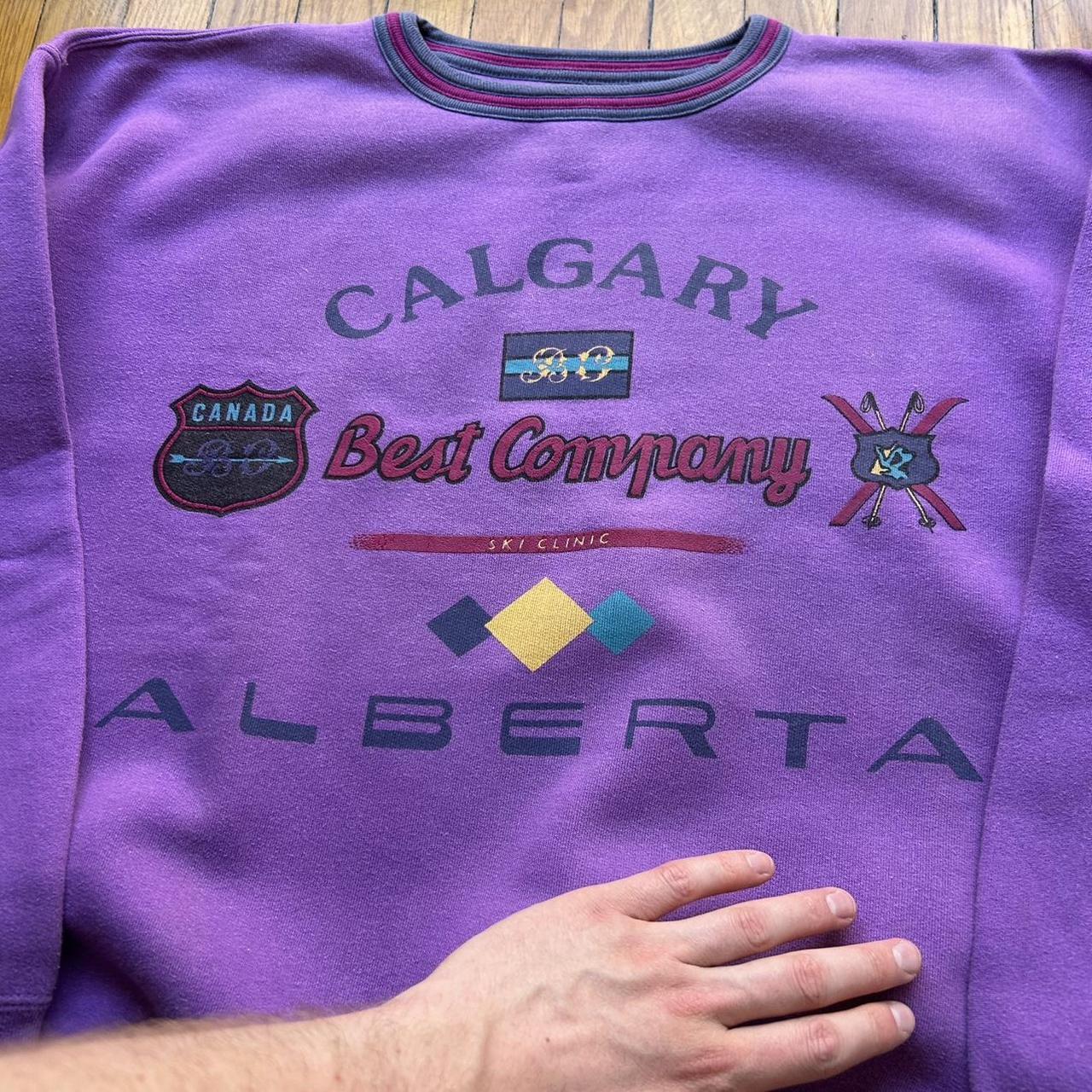 1980s Best Company Sweatshirt Purple L