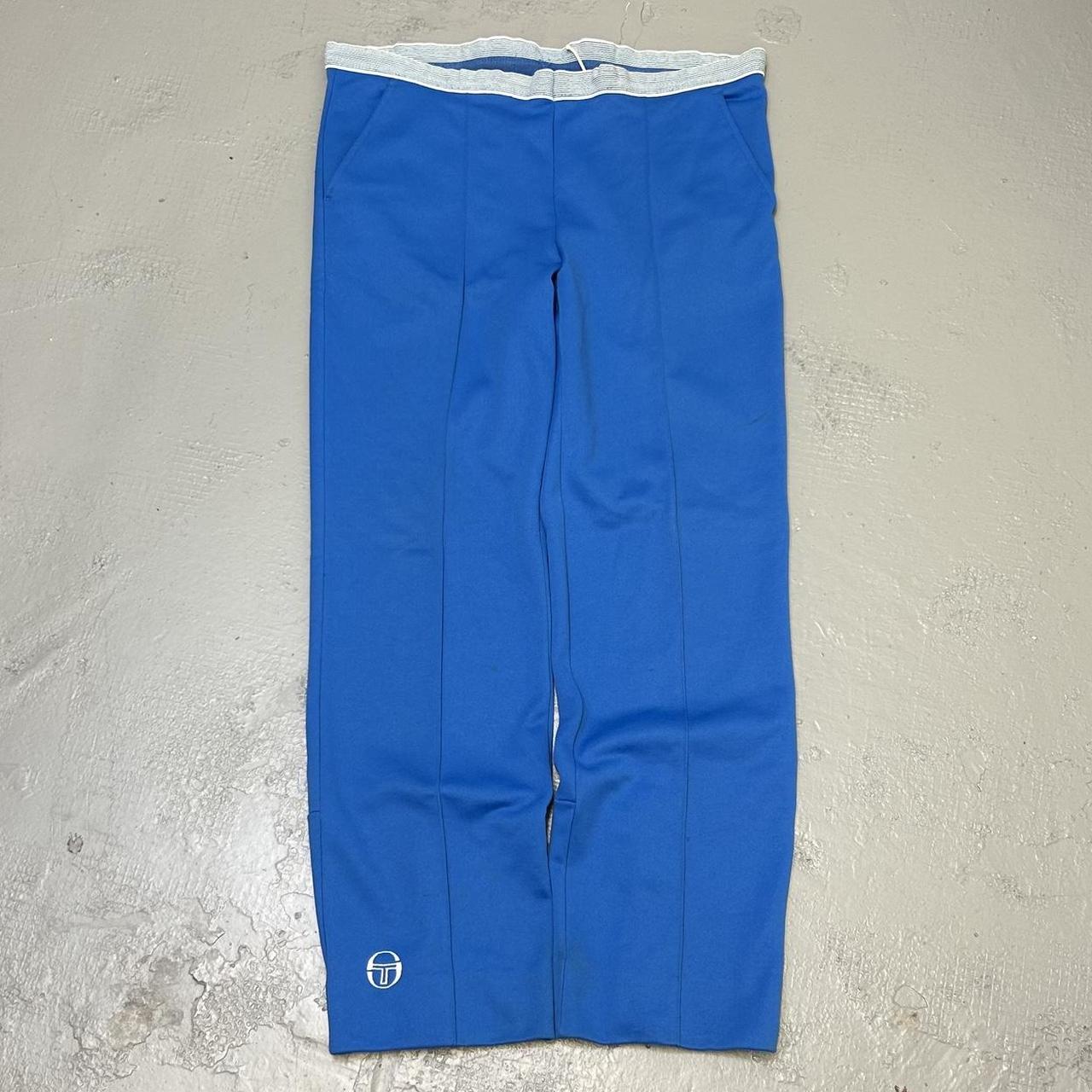 1980s Sergio Tacchini Joggers Blue L