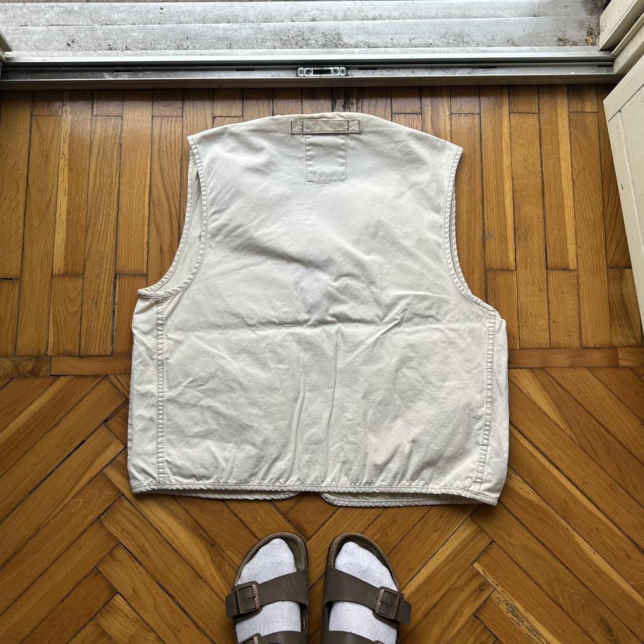 1990s Napapijri Utility Vest Cream L