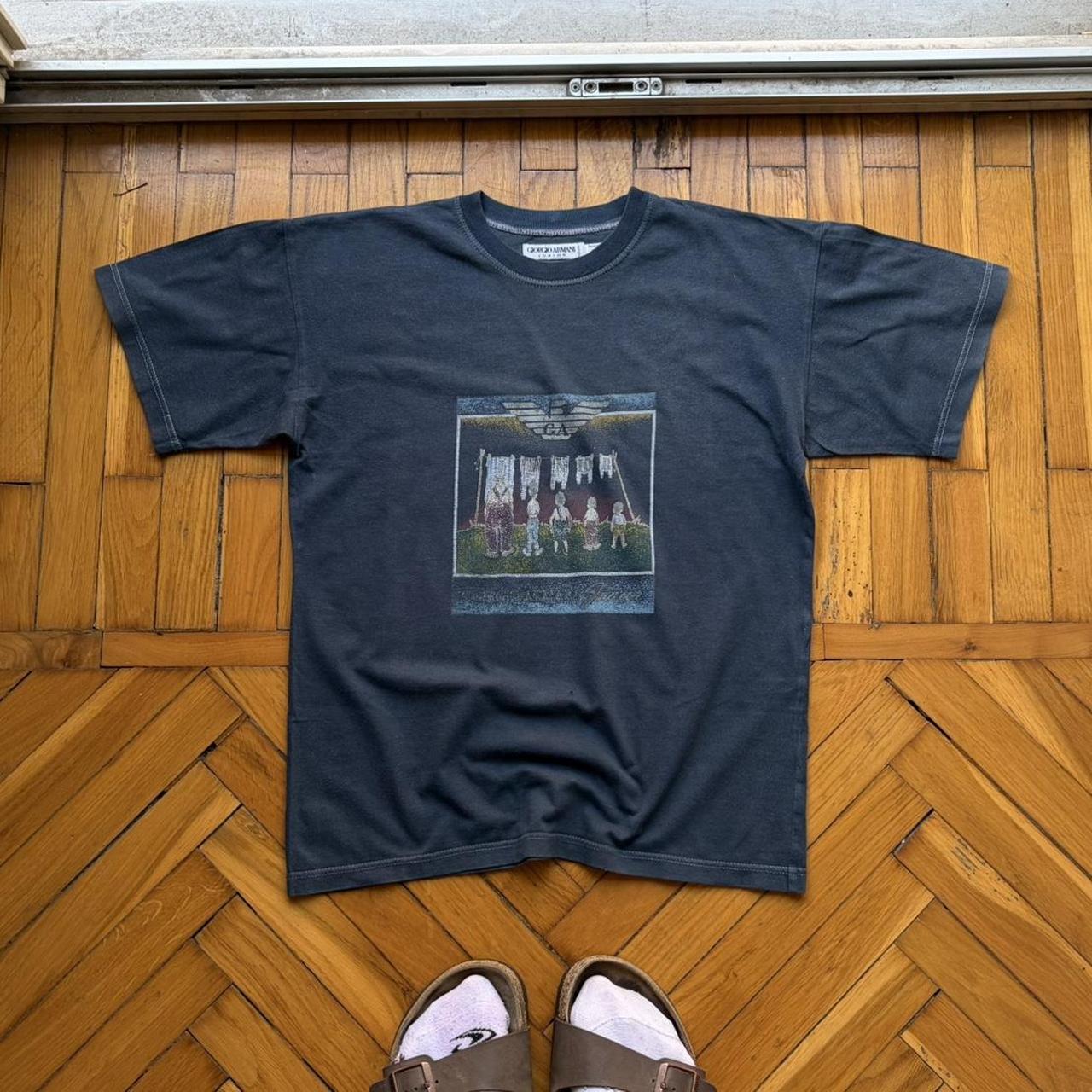 1990s Giorgio Armani Graphic T Shirt XS