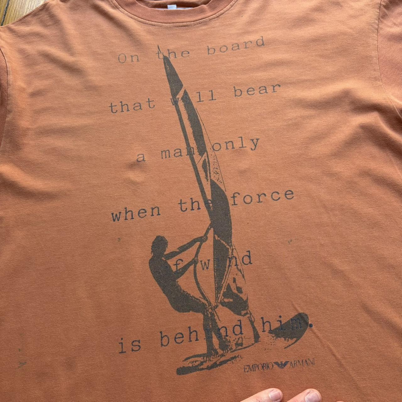 1990s Emporio Armani Sailing T Shirt S