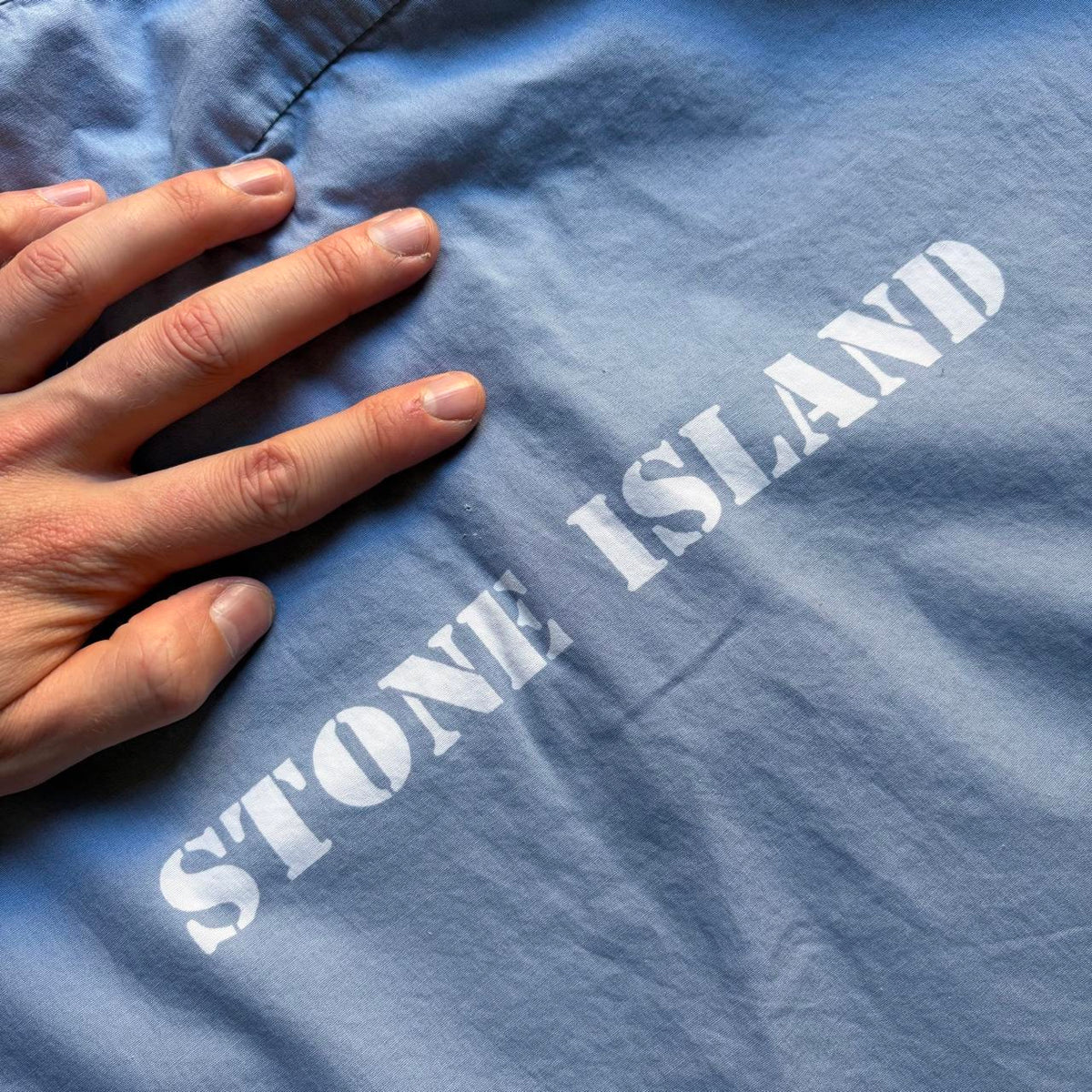 1980s Stone Island Shirt Blue XL