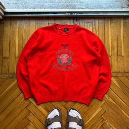 1980s Classics Of Emporio Armani Knitted Jumper Red S