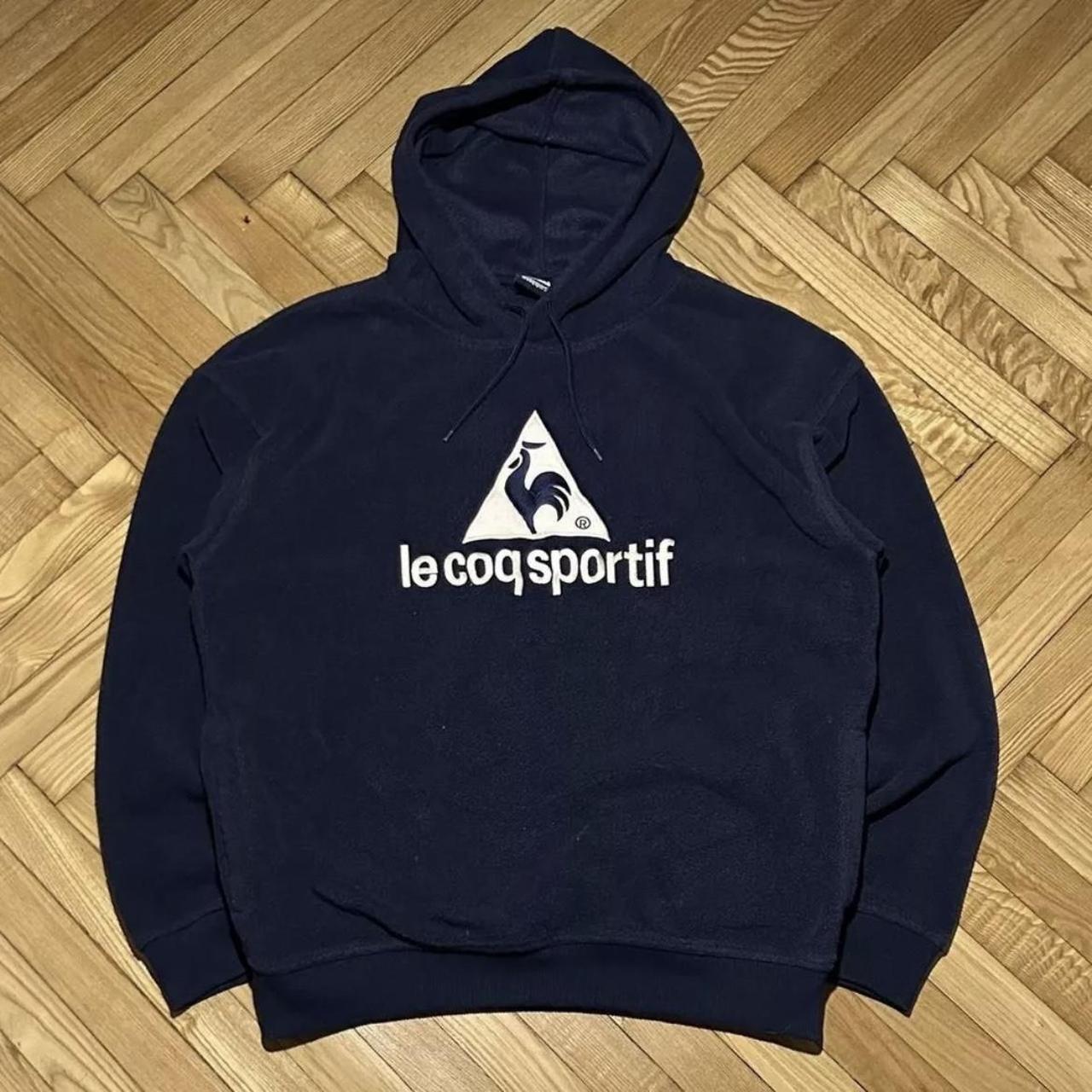 2000s Le Coq Sportif Fleece Hoodie Navy L