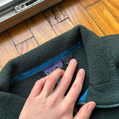 1990s Patagonia Fleece Jacket Green XL