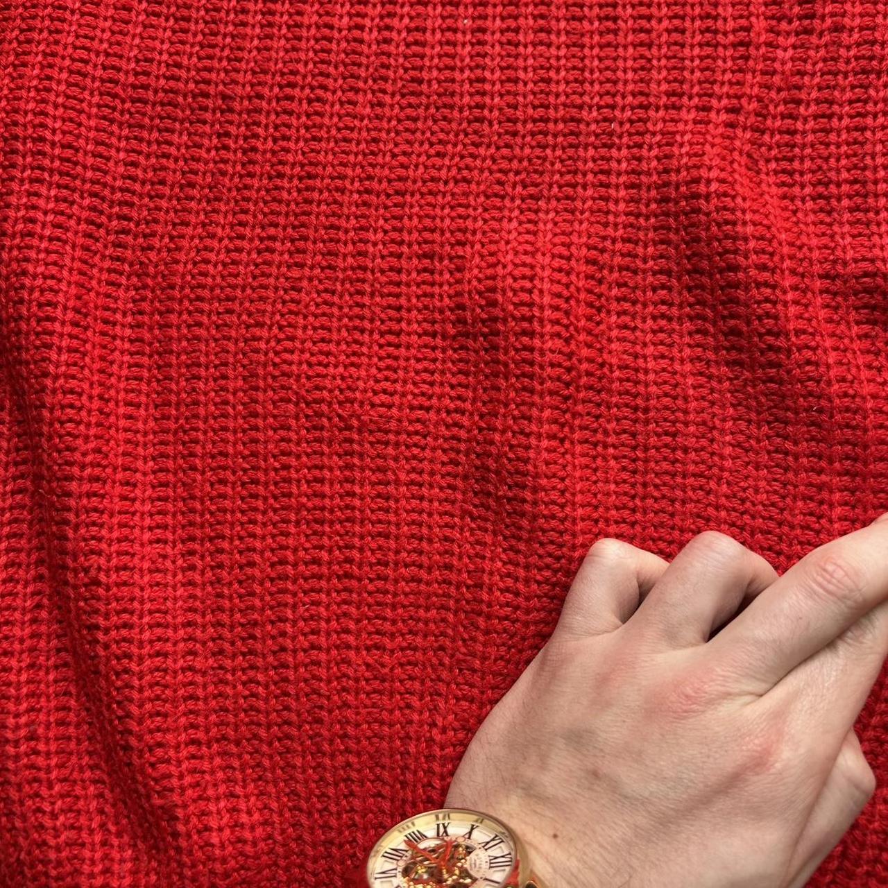 1980s Emporio Armani Knitted Jumper Red L