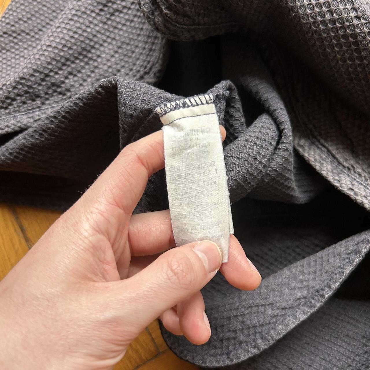 1990s Armani Jeans Textured Waistcoat Grey M