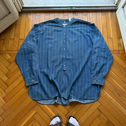 1990s Armani Jeans Striped Shirt XXL