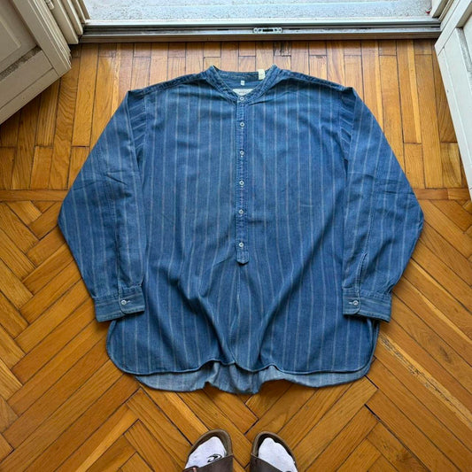 1990s Armani Jeans Striped Shirt XXL